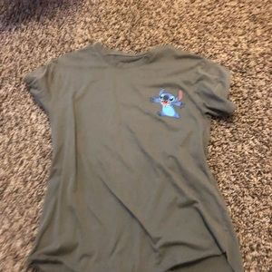 Disney army green stick shirt